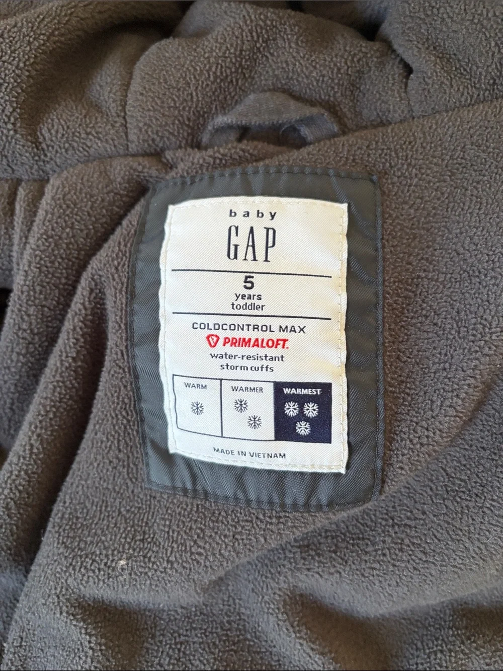 GAP Black Hooded Puffer Coat for Kids